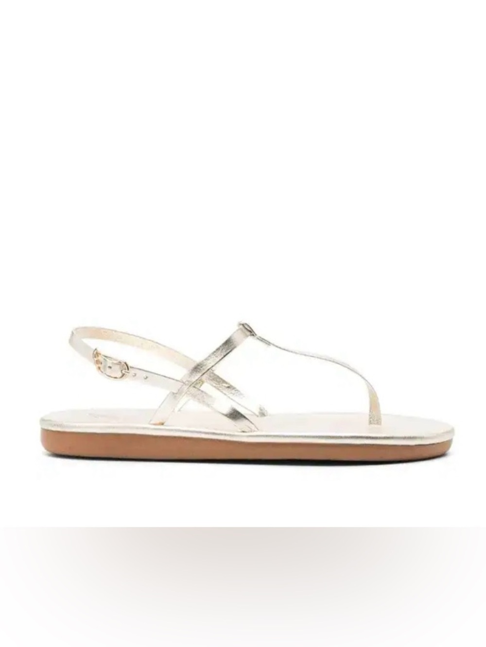 Ancient Greek Sandals Lito Flip Flop. Platinum. Size 38